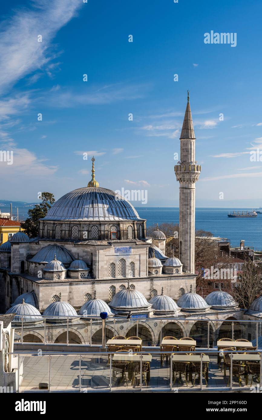 Moschea Sokollu Mehmed Pasha, Kadırga, Istanbul, Turchia Foto Stock