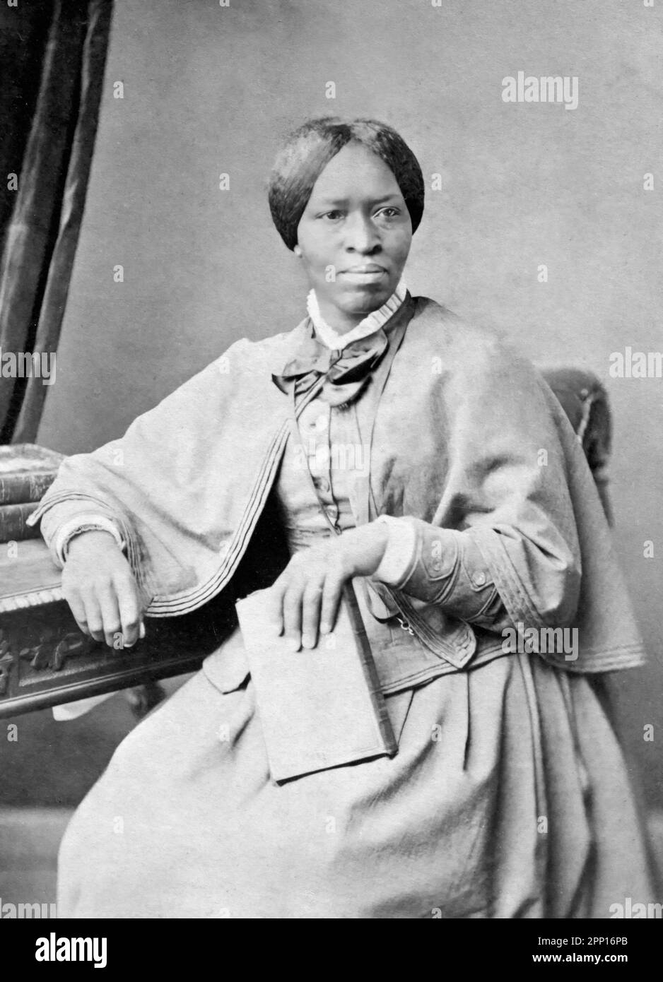 Amanda Smith. Ritratto del predicatore metodista ed ex schiavo, Amanda Smith (nata Berry:1837-1915) di T. B. Latchmore, 1885 Foto Stock