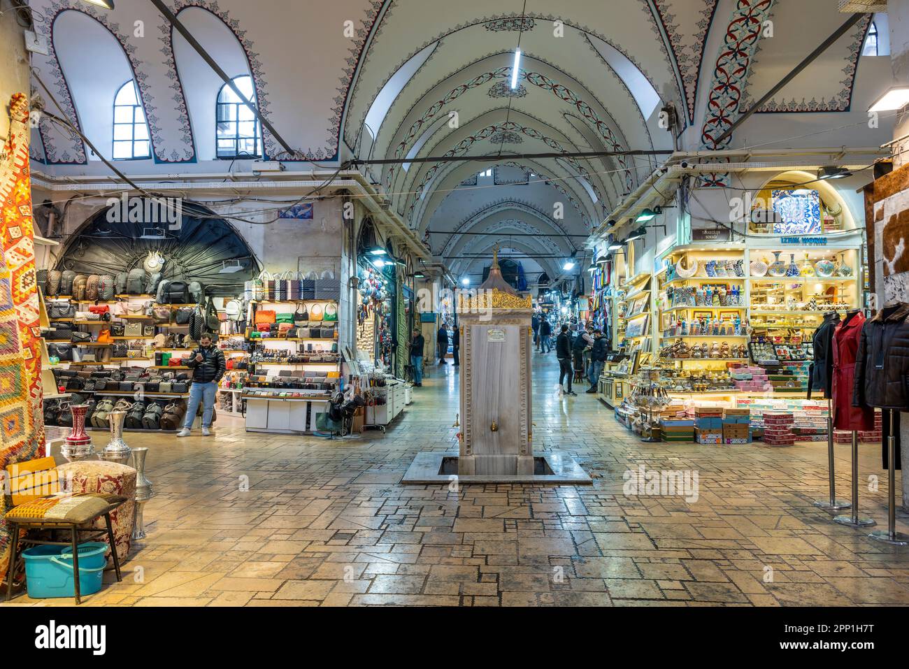 Fontana, Grand Bazaar, Istanbul, Turchia Foto Stock