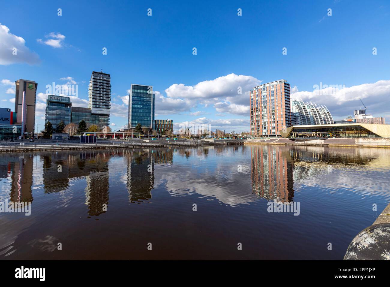 The Alchemist MediaCity UK, MediaCityUK, North Bay, Salford Quays, Manchester Ship Canal, Inghilterra, UK Foto Stock