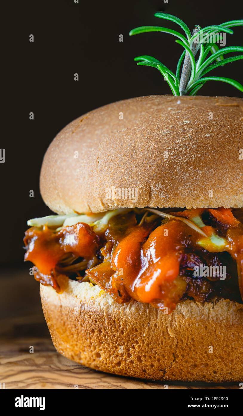 Cursore per barbecue vegano. Studio, primo piano. Foto Stock