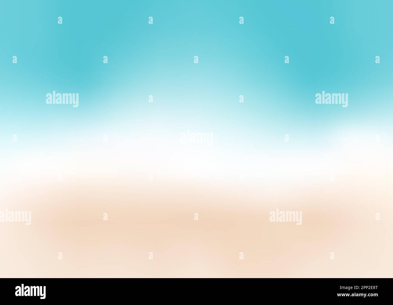 Design di sfondo sfocato astratto a tema spiaggia Illustrazione Vettoriale