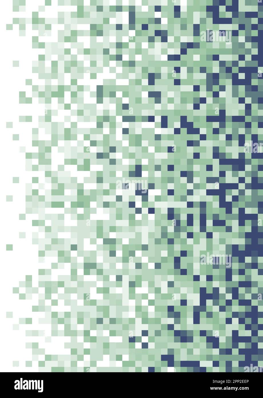 Sfondo di copertina astratto con un disegno in pixel Illustrazione Vettoriale