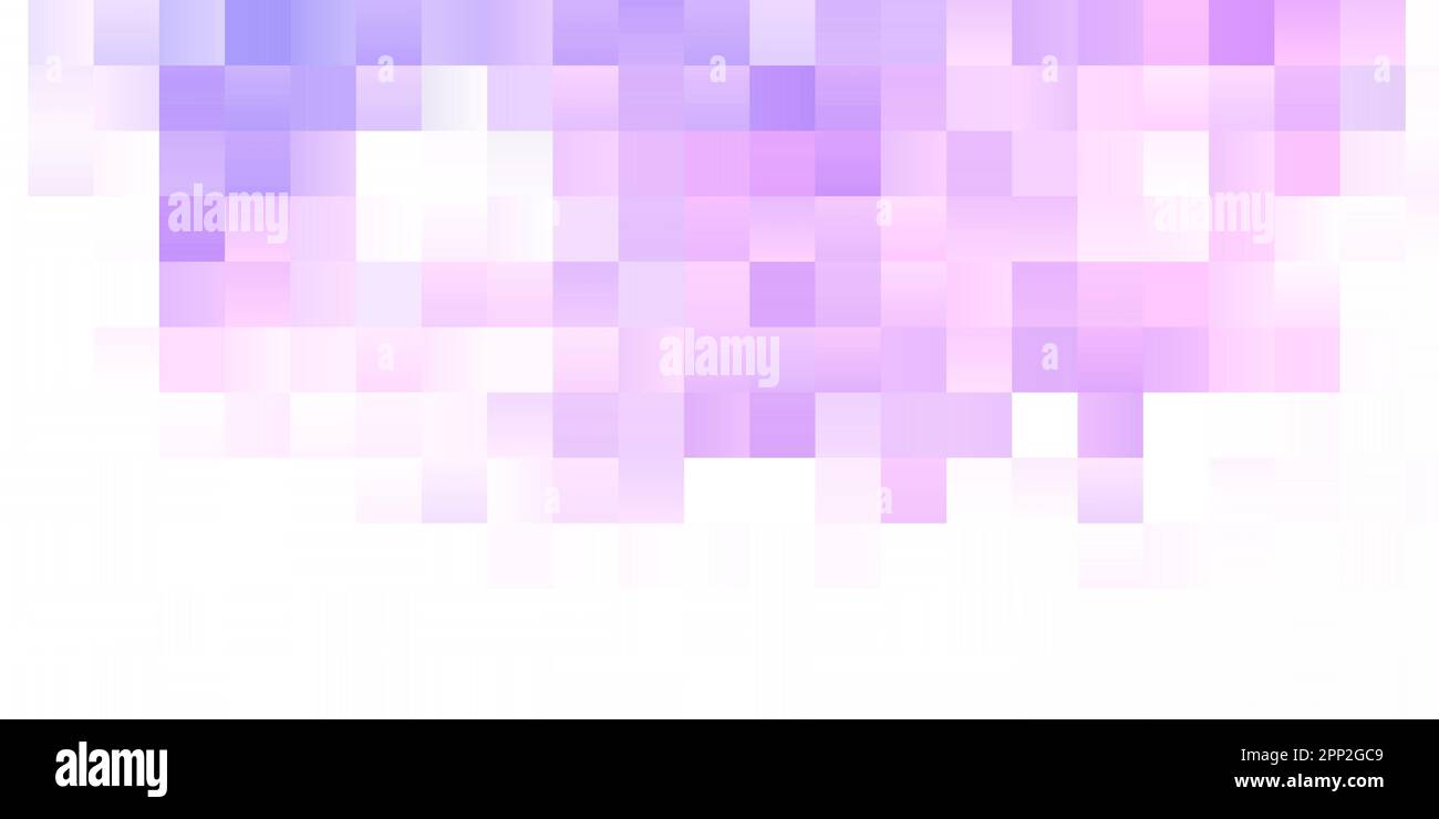 Banner astratto con un disegno di pixel sfumato Illustrazione Vettoriale