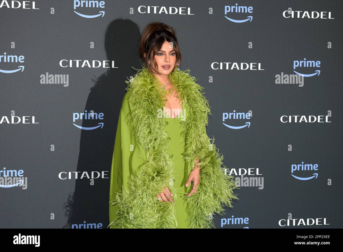 Roma, Italia. 21st Apr, 2023. Priyanka Chopra Jonas partecipa alla prima serie televisiva Citadel a Roma. Credit: Vincenzo Nuzzolese/Alamy Live News Foto Stock