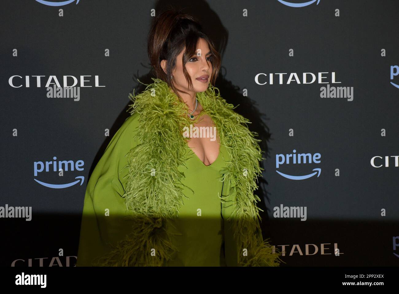 Roma, Italia. 21st Apr, 2023. Priyanka Chopra Jonas partecipa alla prima serie televisiva Citadel a Roma. Credit: Vincenzo Nuzzolese/Alamy Live News Foto Stock