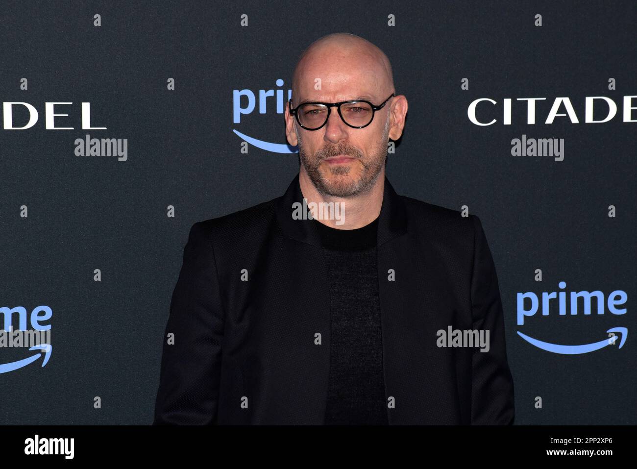 Roma, Italia. 21st Apr, 2023. Filippo Nigro partecipa alla prima serie televisiva Citadel a Roma. Credit: Vincenzo Nuzzolese/Alamy Live News Foto Stock