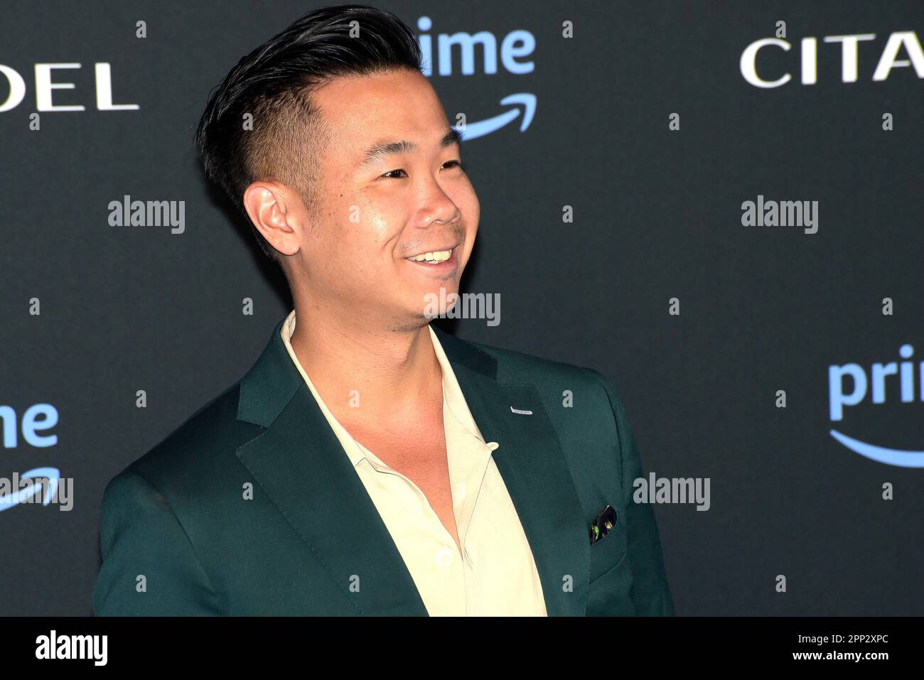 Roma, Italia. 21st Apr, 2023. David ma partecipa alla prima serie televisiva Citadel a Roma. Credit: Vincenzo Nuzzolese/Alamy Live News Foto Stock