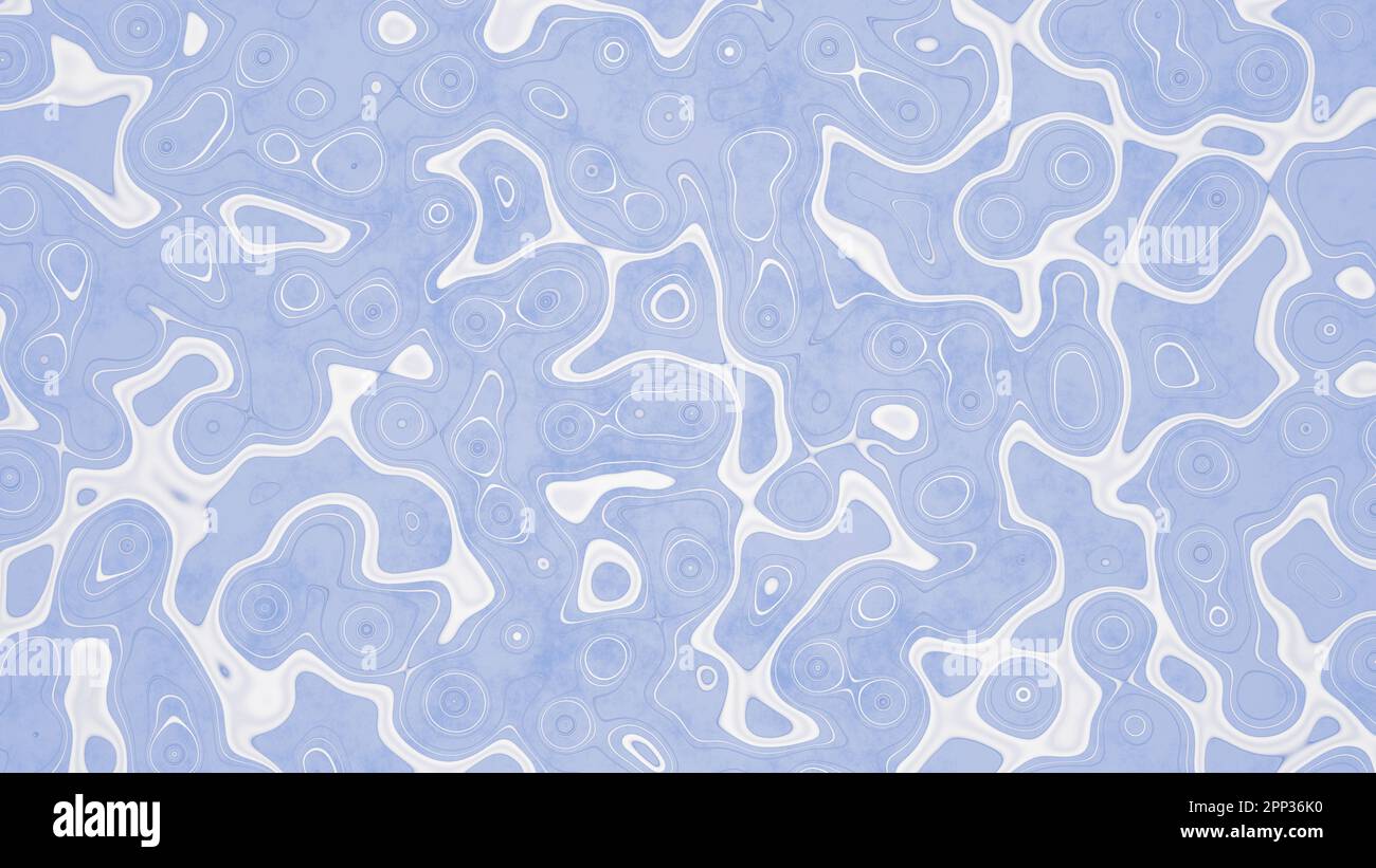 sfondo blu con effetto acqua. rendering 3d. Foto Stock