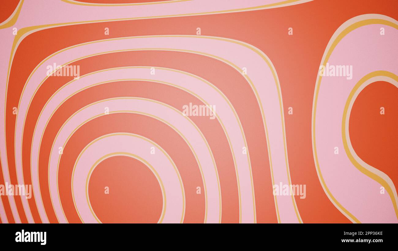 sfondo astratto arancione. rendering 3d. Foto Stock