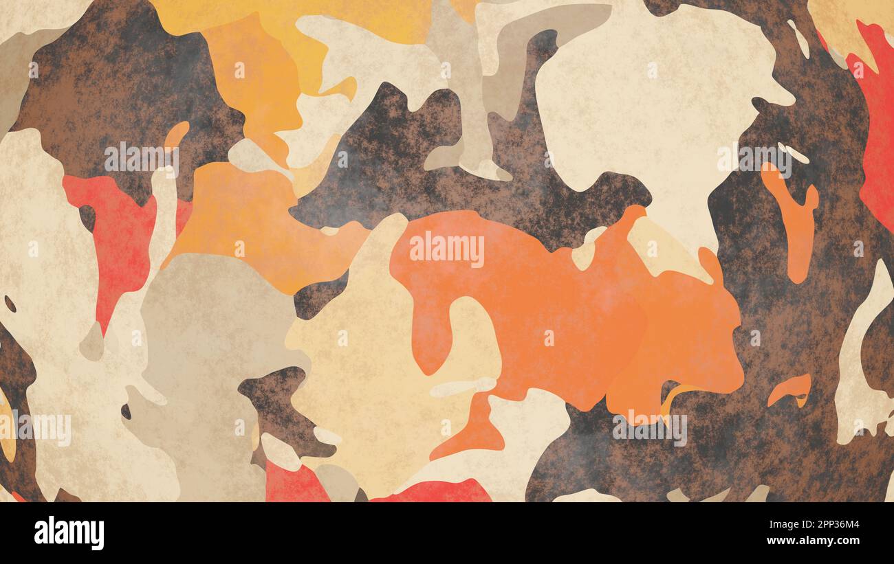 sfondo astratto con colori marrone e arancione. rendering 3d. Foto Stock