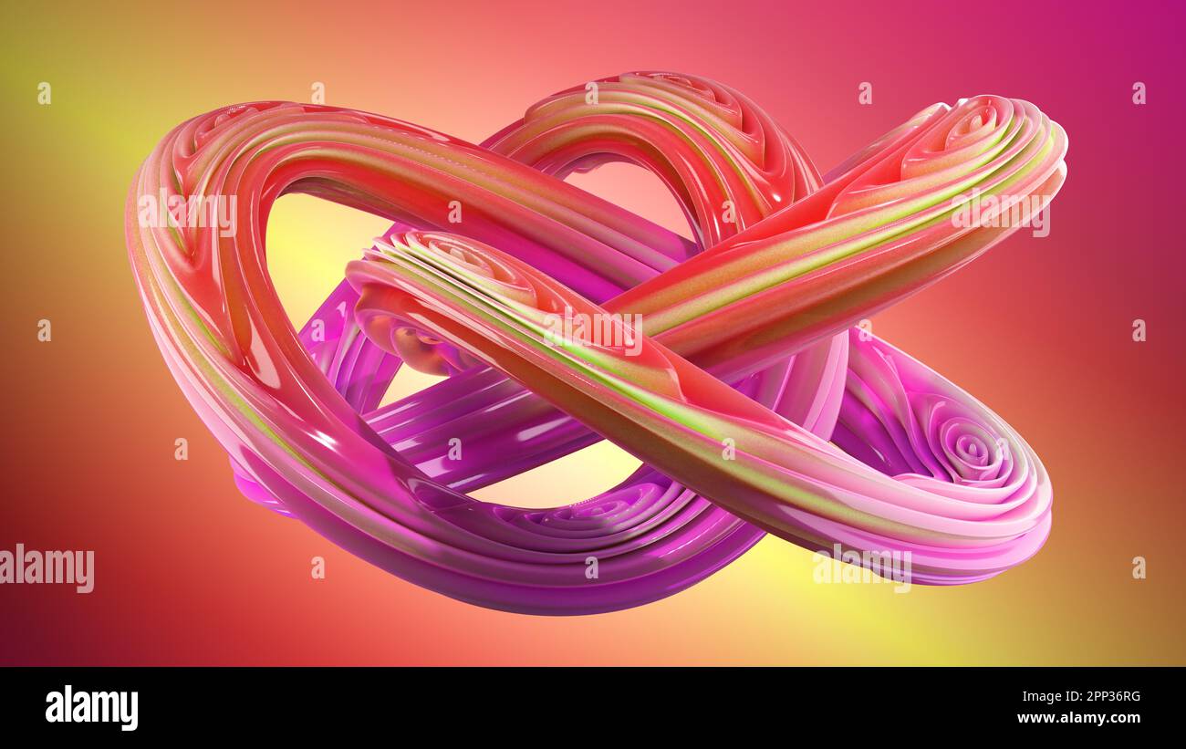 motivo astratto colorato. rendering 3d. Foto Stock