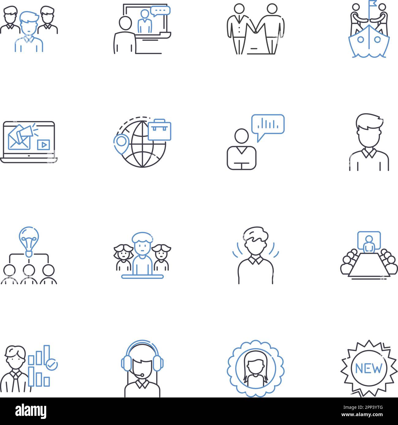 collezione icone linea negozio online. E-commerce, Shopping, Online, Vendite, clienti, Prodotti, sconti vettoriali e illustrazione lineare. Offerte,spedizione Illustrazione Vettoriale