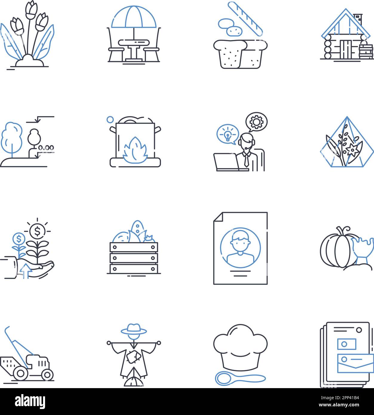 Collezione di icone della linea dell'industria energetica. Energia, rinnovabile, carburante, generazione, Elettricità, Innovazione, vettore di efficienza e illustrazione lineare. Griglia Illustrazione Vettoriale