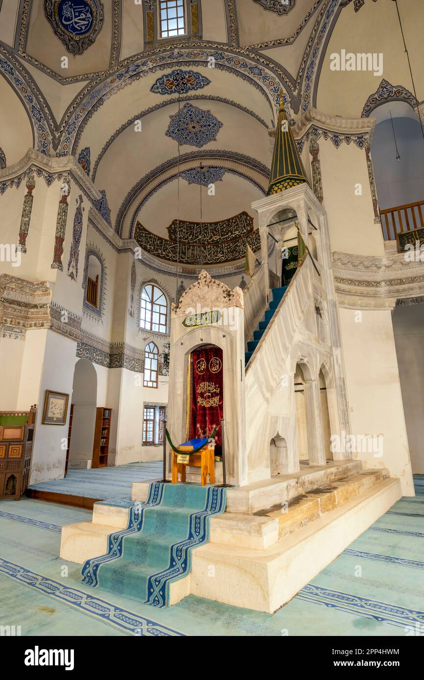 Interno della moschea di Santa Sofia (Kucuk Ayasofya Camii), Istanbul, Turchia Foto Stock