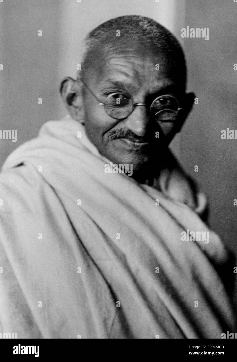 Studio fotografico di Mohandas K. Gandhi, Londra, 1931. Foto Stock
