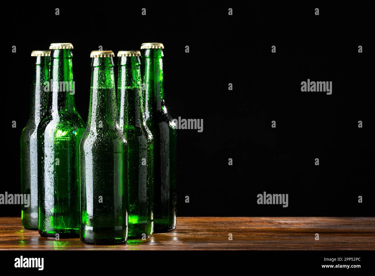 Vista frontale, gustosa birra americana Foto Stock
