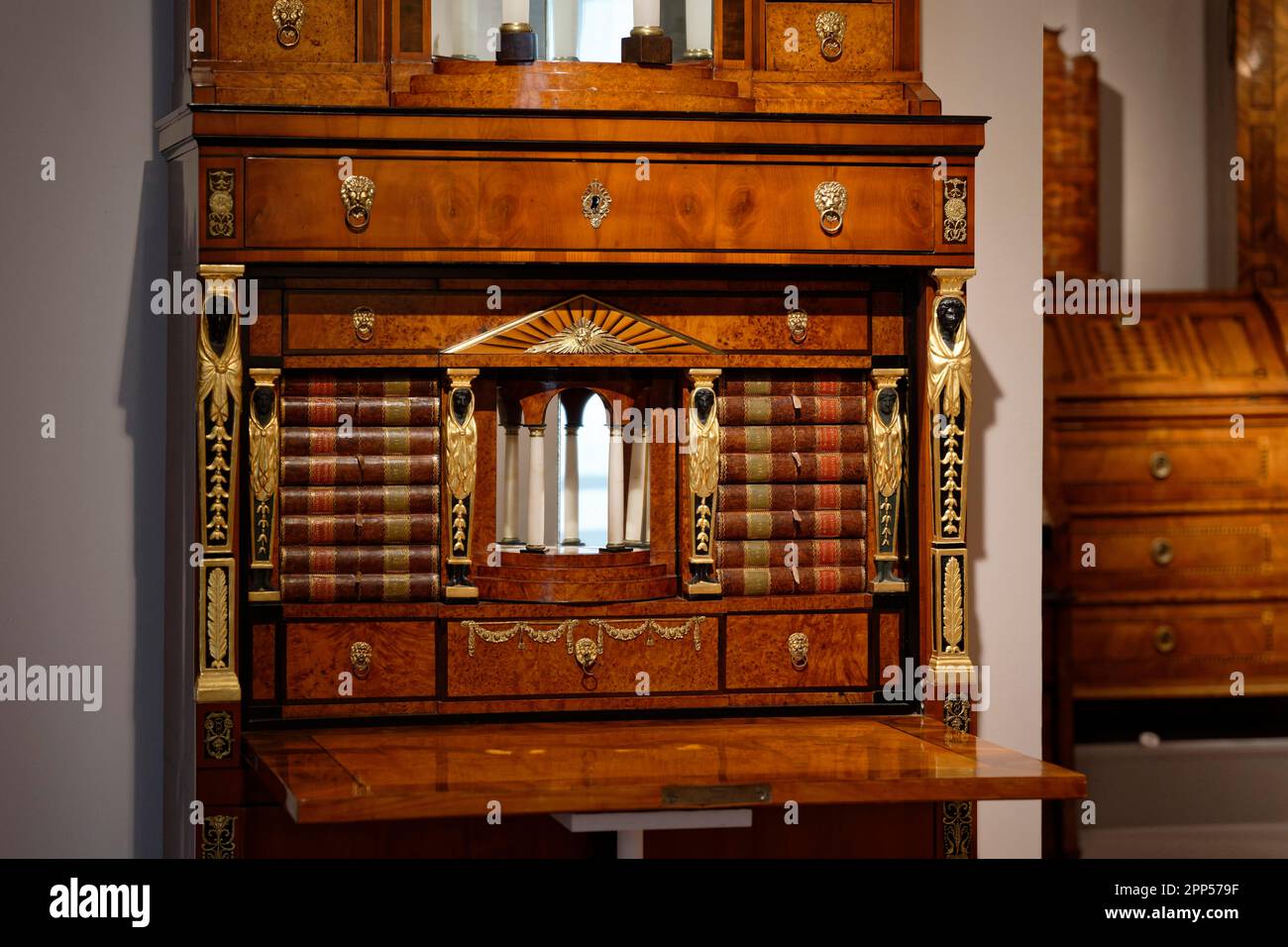 Mestni grad (castello della città), mobili, vista interna, Marburg an der Drau, Maribor, Slovenia Foto Stock