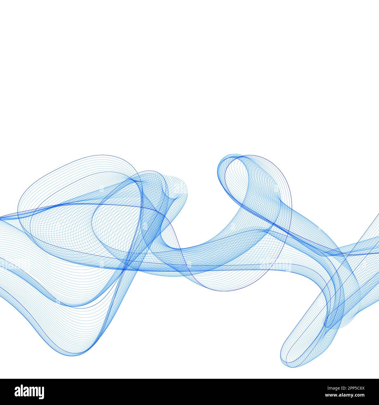 Onda blu. Elemento di design moderno Foto Stock