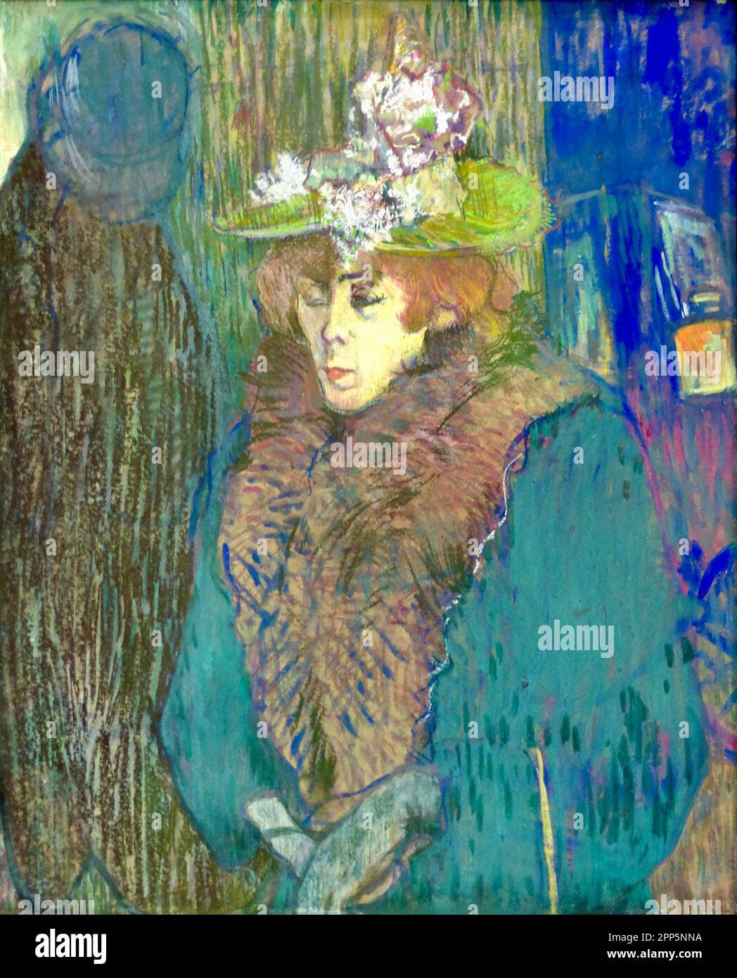 Henri de Toulouse-Lautrec - Jane Avril (tagliato) Foto Stock