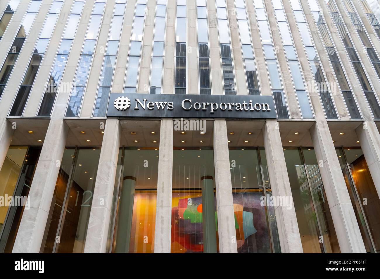 La sede centrale della News Corporation a New York, NY, USA Foto Stock