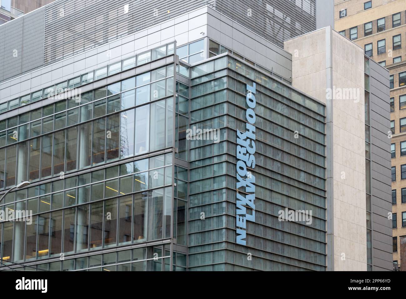 New York Law School (NYLS) a Tribeca, New York City, USA, 22 agosto 2022. Foto Stock