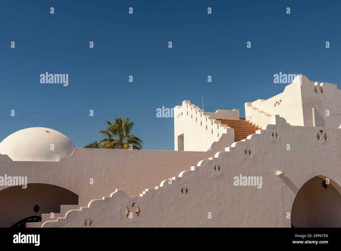 Architettura tradizionale di Sharm el Sheikh in Egitto. Foto Stock