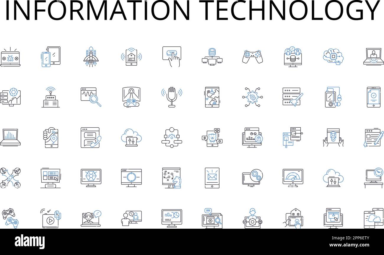 Raccolta di icone della linea di tecnologia dell'informazione. Cucina, ambiente, Gastronomia, Gourmet, locale, Pranzo, antipasti vettoriali e illustrazione lineare. Vino Illustrazione Vettoriale