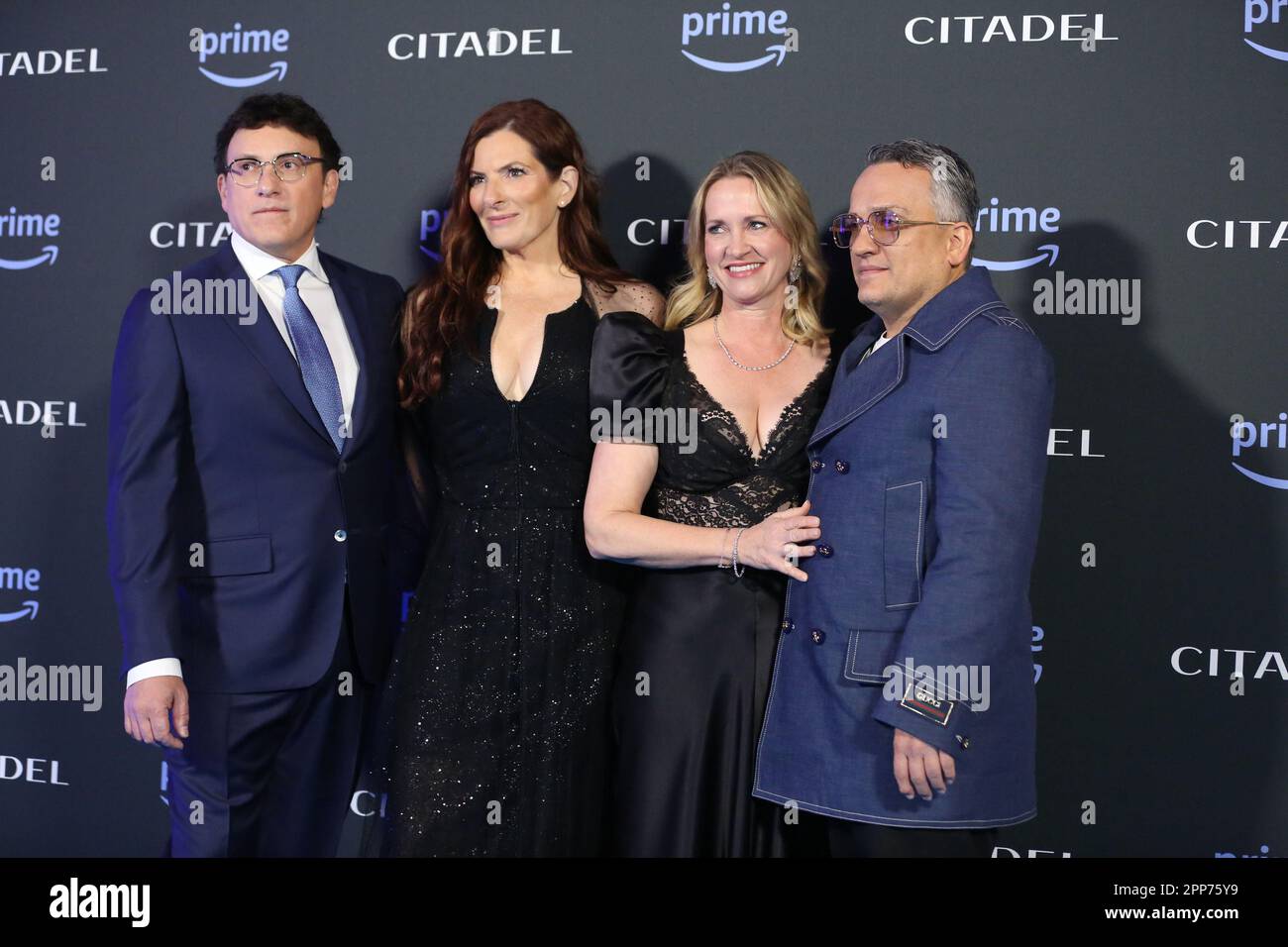 IL CINEMA SPAZIALE – MODERNO ROMA , roma, Italia, 21 aprile 2023, Anthony Russo + Angela Russo-Otstot durante la fotocall Cittadella - News Foto Stock