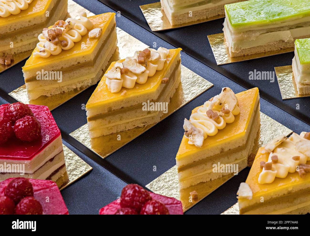 Torte artigianali in vendita, Galles, Regno Unito Foto Stock