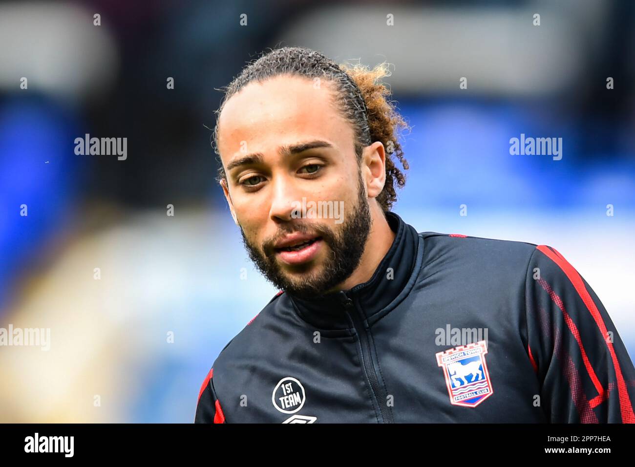 Peterborough, Regno Unito. 22nd aprile 2023Marcus Harness (11 Ipswich Town) durante la partita della Sky Bet League 1 tra Peterborough e Ipswich Town a London Road, Peterborough sabato 22nd aprile 2023. (Foto: Kevin Hodgson | NOTIZIE MI) Credit: NOTIZIE MI & Sport /Alamy Live News Foto Stock