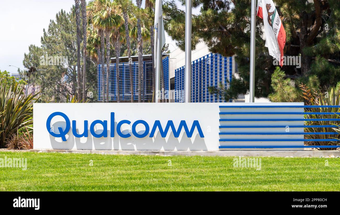 Qualcomm ha sede a San Diego, California, USA. Foto Stock
