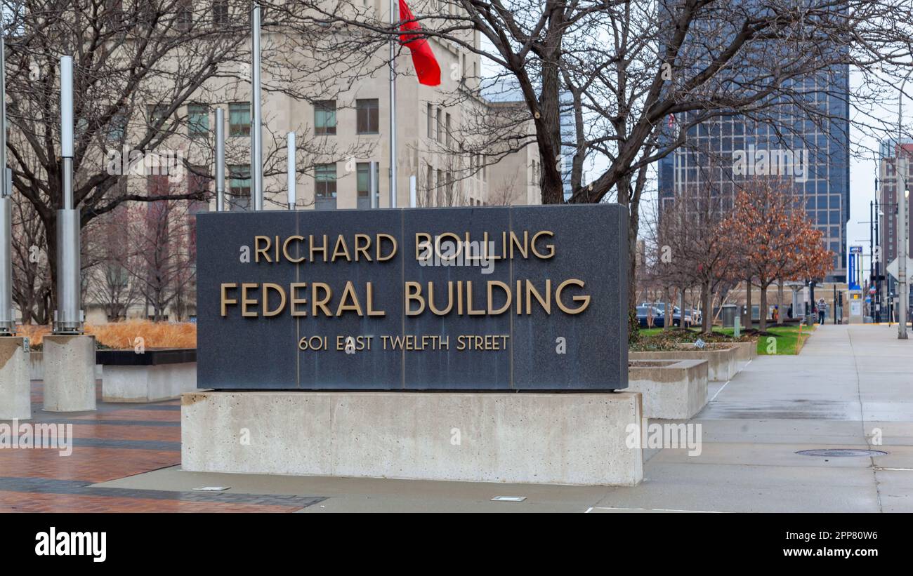 Richard Bolling Federal Building a Kansas City, Missouri, USA. Foto Stock