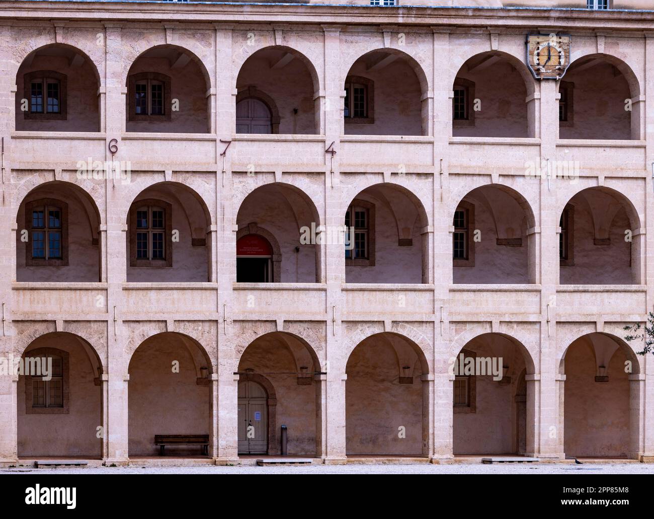 La Vieille Charité, ex almshouse, ora museo e centro culturale, Marsiglia, Francia Foto Stock