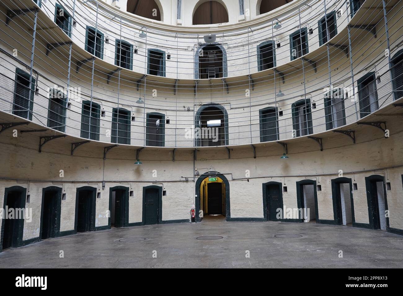Storica prigione di Kilmainham a Dublino, ora museo Foto Stock