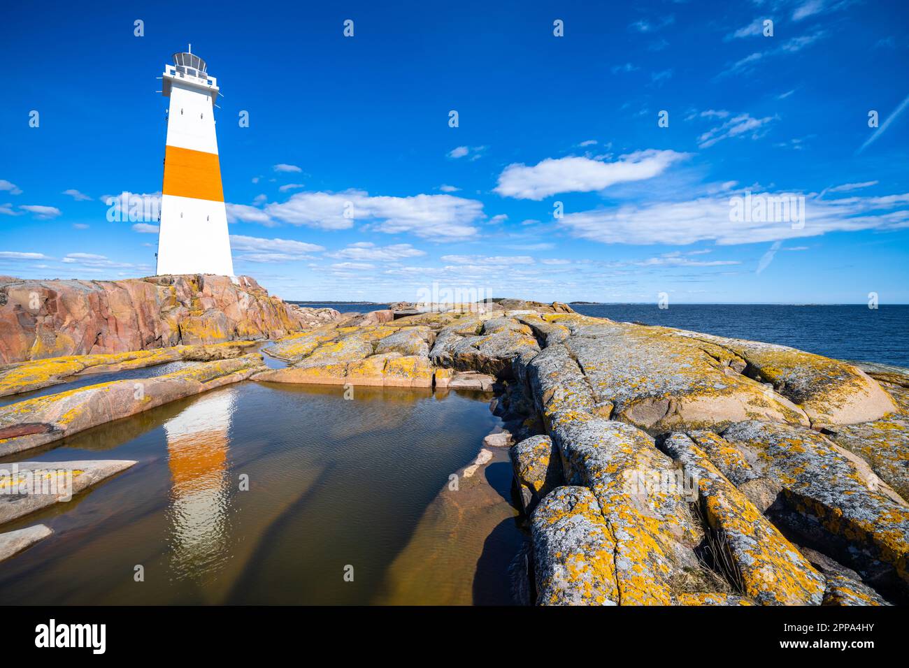 Al faro di Jussarö, Raasepori, Finlandia Foto Stock