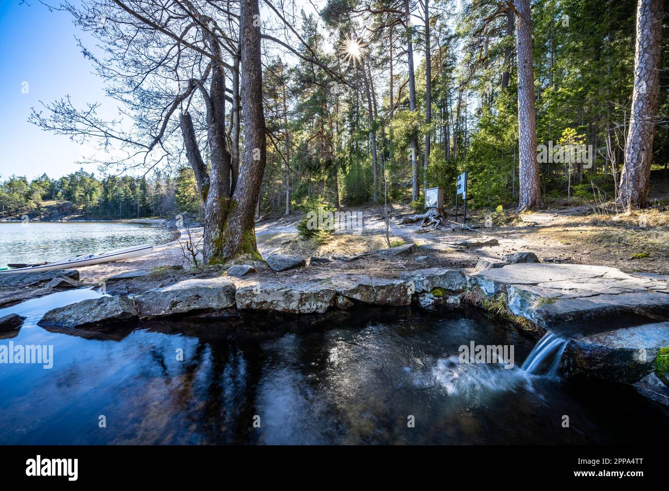 Sorgente di Dagmar nei pressi di Tammisaari, Finlandia Foto Stock