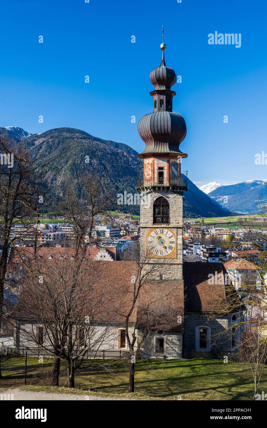 Brunico, Trentino-Alto Adige/Sudtirolo, Italia Foto Stock