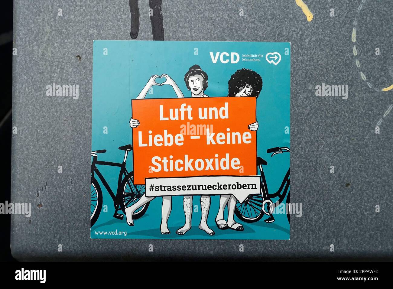 Adesivo di VCD, Berlino, Germania Foto Stock