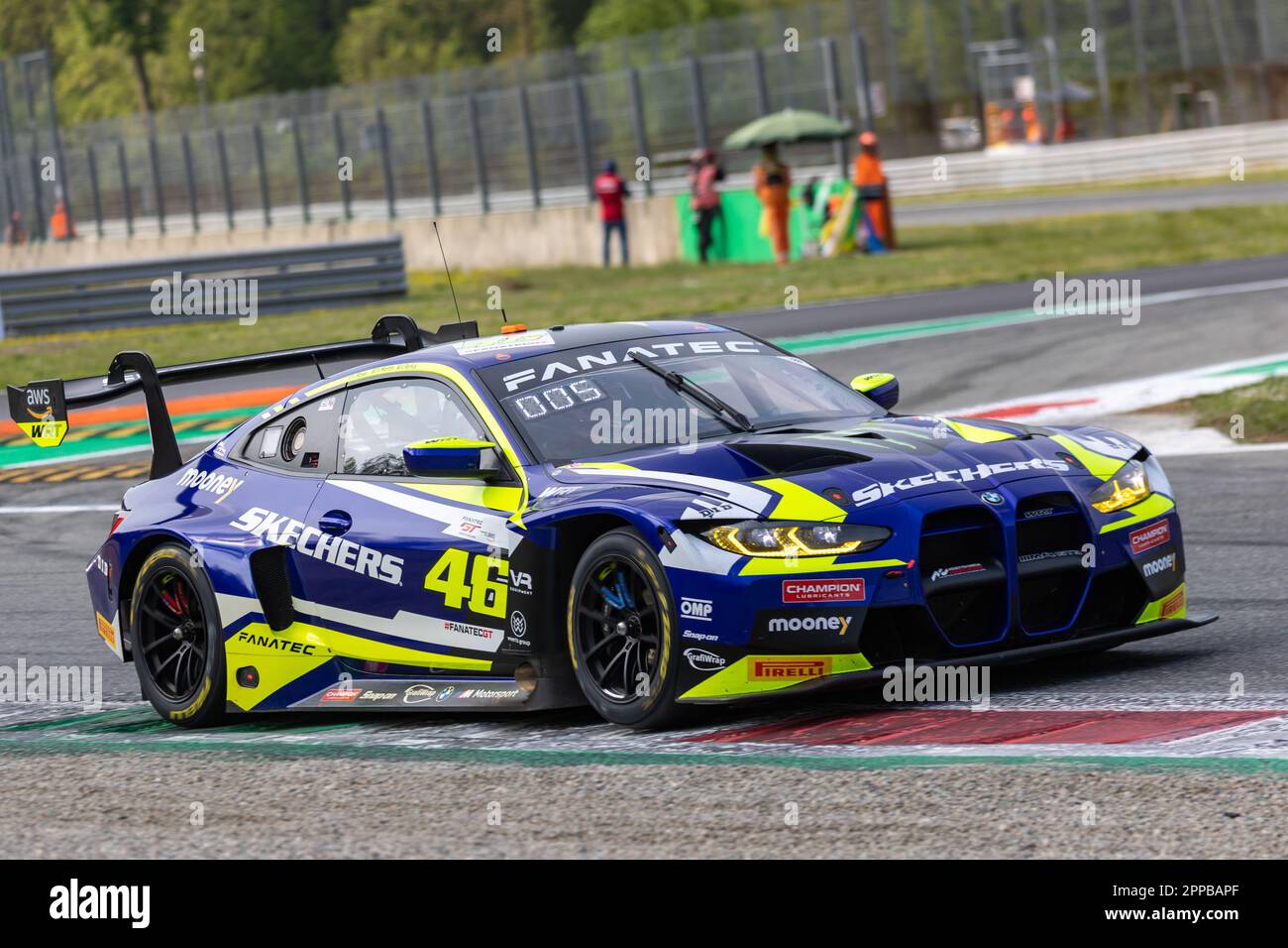 Monza, Italia. 23rd Apr, 2023. Team WRT (BMW M4 GT3) Valentino Rossi, Maxime Martin, Augusto Farfus Credit: Independent Photo Agency/Alamy Live News Foto Stock