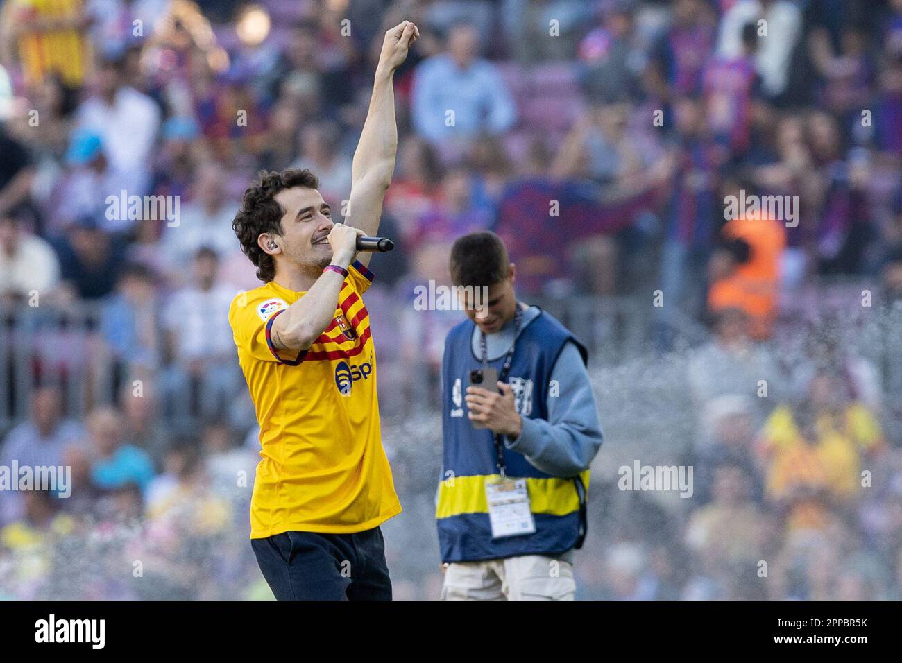 Barcellona, Spagna. 23rd Apr, 2023. BARCELLONA, SPAGNA - APRILE 23: I Tyets recitare la Liga match tra FC Barcelona e Atletico de Madrid al Camp Nou Spotify il 23 Aprile 2023 a Barcellona, Spagna (Credit Image: © Gerard Franco/DAX via ZUMA Press Wire) SOLO PER USO EDITORIALE! Non per USO commerciale! Foto Stock