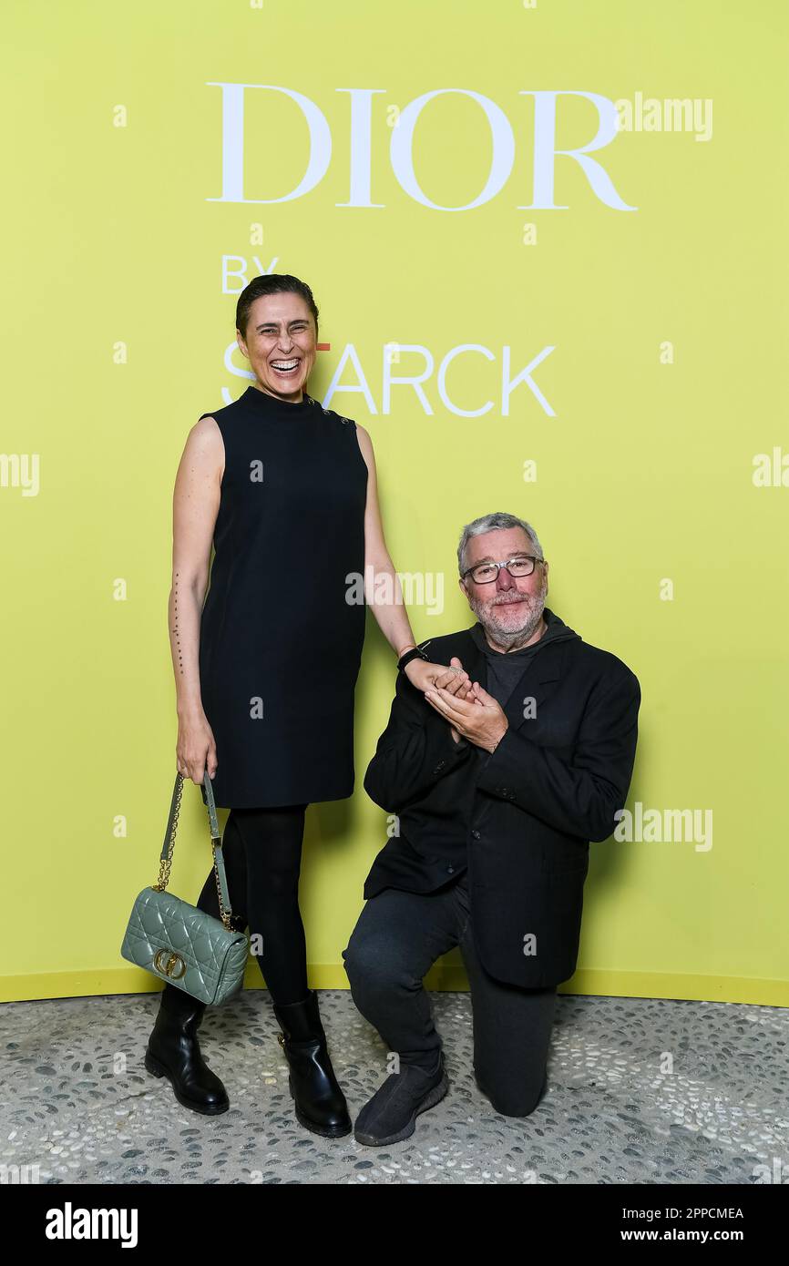 Jasmine Abdellatif Starck, Philippe Starck Milan Design Week 2023 Dior di Starck Milano, Italia. 17th Apr, 2023. © SGPItalia id 128694_001 credito non esclusivo: Sipa US/Alamy Live News Foto Stock