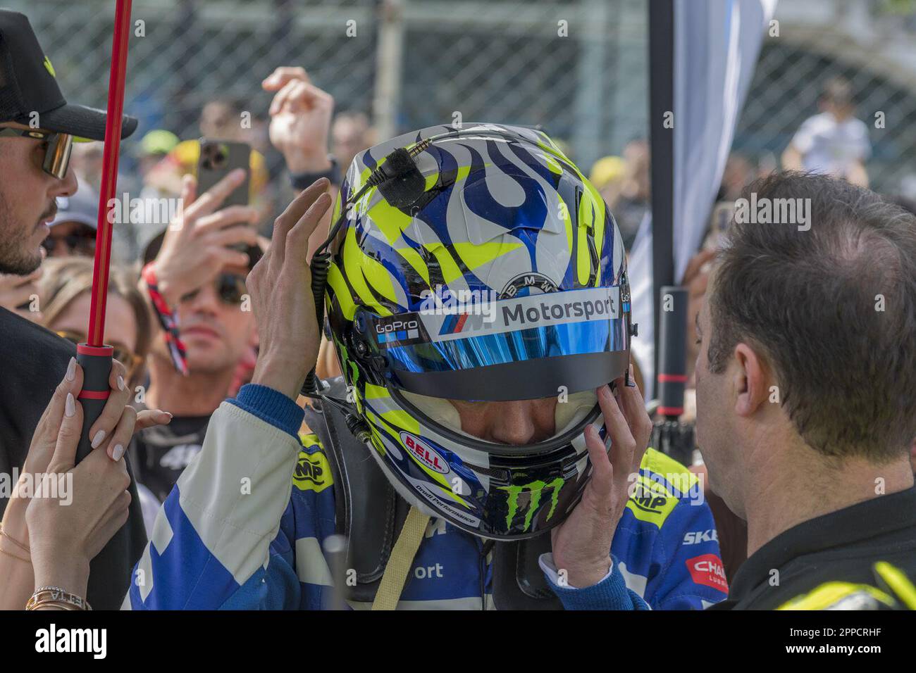 Monza, Italia. 23rd Apr, 2023. Monza, Monza, Italia, 23 aprile 2023, Valentino Rossi - GT World Challenge Monza 2023 durante Fanatec GT World Challenge Europe Powered by AWS - 2023 MONZA - Grand Tourism Credit: Live Media Publishing Group/Alamy Live News Foto Stock