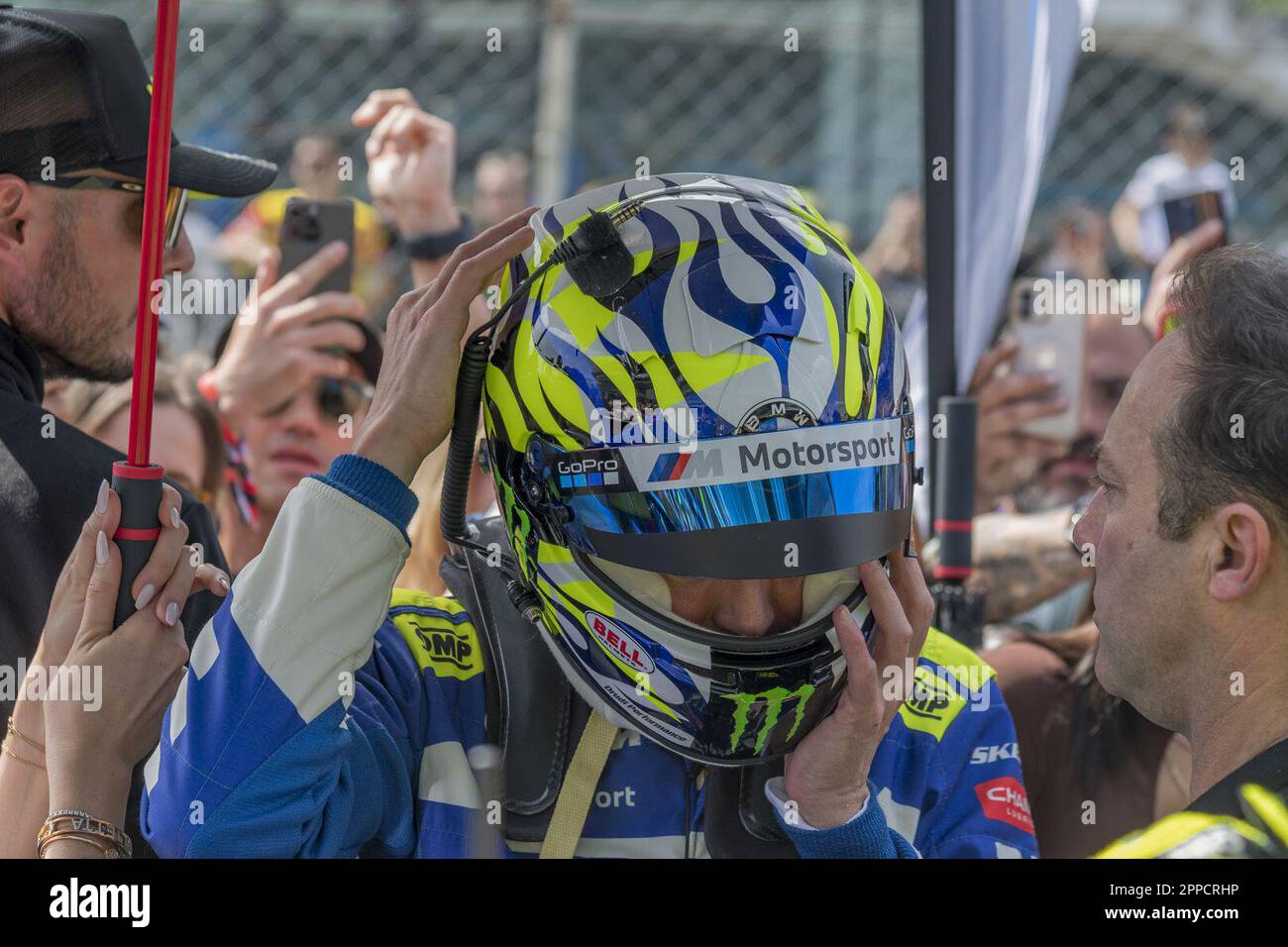 Monza, Italia. 23rd Apr, 2023. Monza, Monza, Italia, 23 aprile 2023, Valentino Rossi - GT World Challenge Monza 2023 durante Fanatec GT World Challenge Europe Powered by AWS - 2023 MONZA - Grand Tourism Credit: Live Media Publishing Group/Alamy Live News Foto Stock