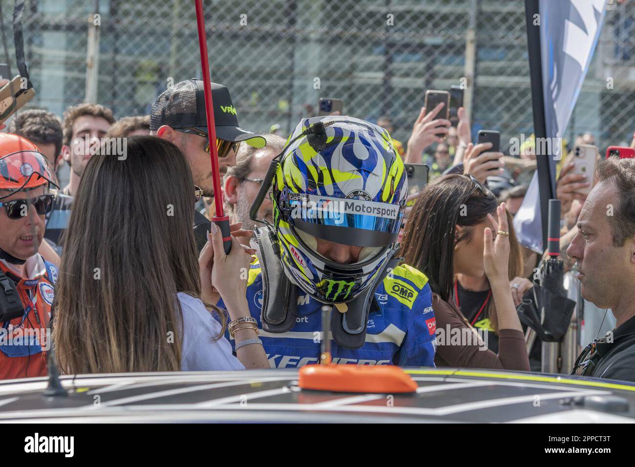 Monza, Italia. 23rd Apr, 2023. Francesca Sofia Novello, Valentino Rossi - GT World Challenge Monza 2023 durante Fanatec GT World Challenge Europe Powered by AWS - 2023 MONZA, Grand Tourism a Monza, Italia, Aprile 23 2023 Credit: Independent Photo Agency/Alamy Live News Foto Stock