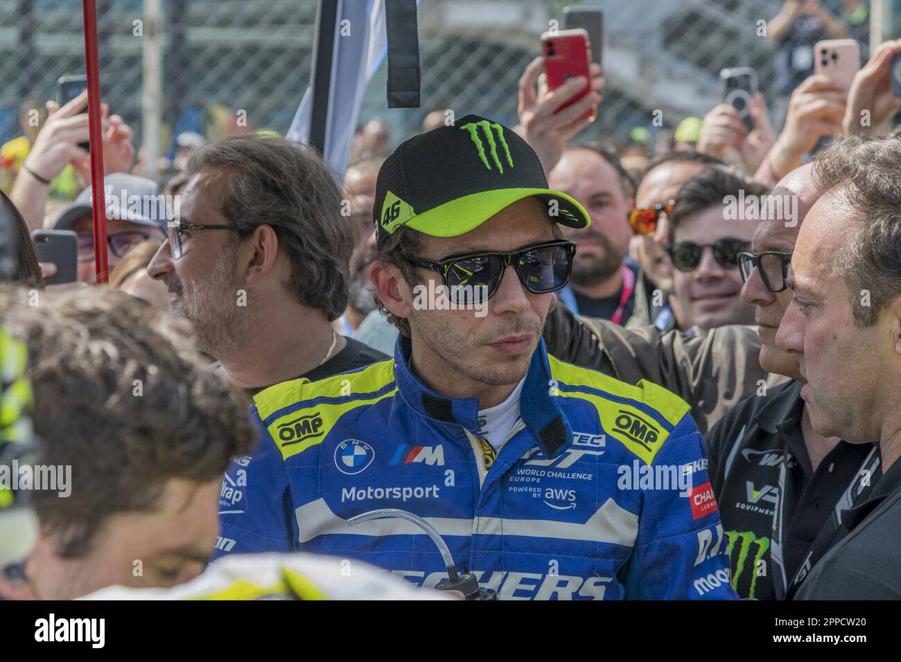 Monza, Italia. 23rd Apr, 2023. Valentino Rossi - GT World Challenge Monza 2023 durante il Fanatec GT World Challenge Europe Powered by AWS - 2023 MONZA, Gran Turismo a Monza, Italia, Aprile 23 2023 Credit: Independent Photo Agency/Alamy Live News Foto Stock