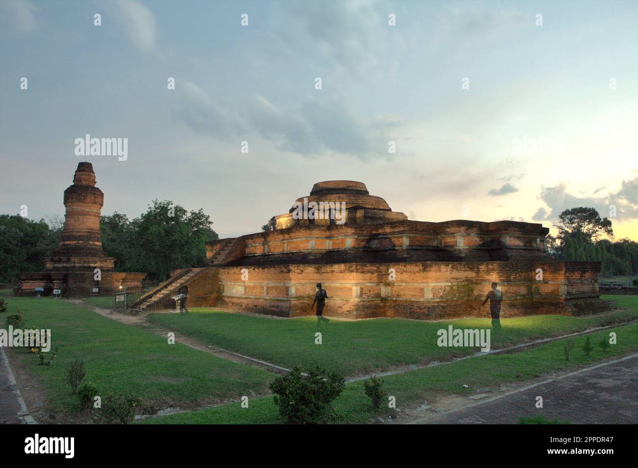 Complesso del tempio di Muara Takus in Muara Takus, Kampar, Riau, Indonesia. Foto Stock