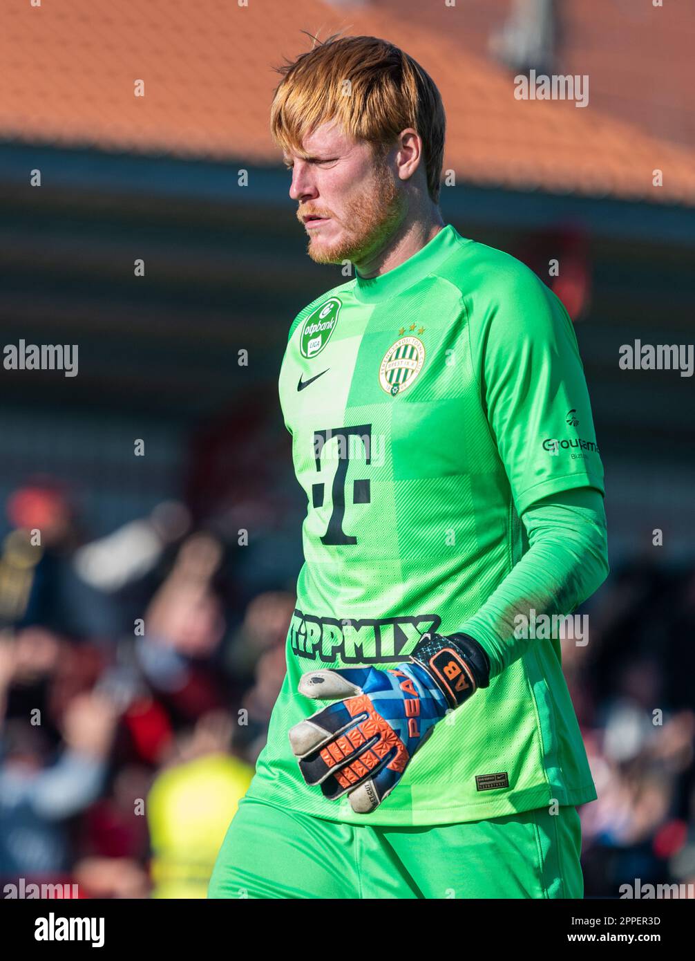 Ivancsa, Ungheria – 19 ottobre 2022. Il portiere di Ferencvaros Adam Bogdan durante la Coppa d'Ungheria turno di 32 partita Ivancsa vs Ferencvaros (3-2) Foto Stock