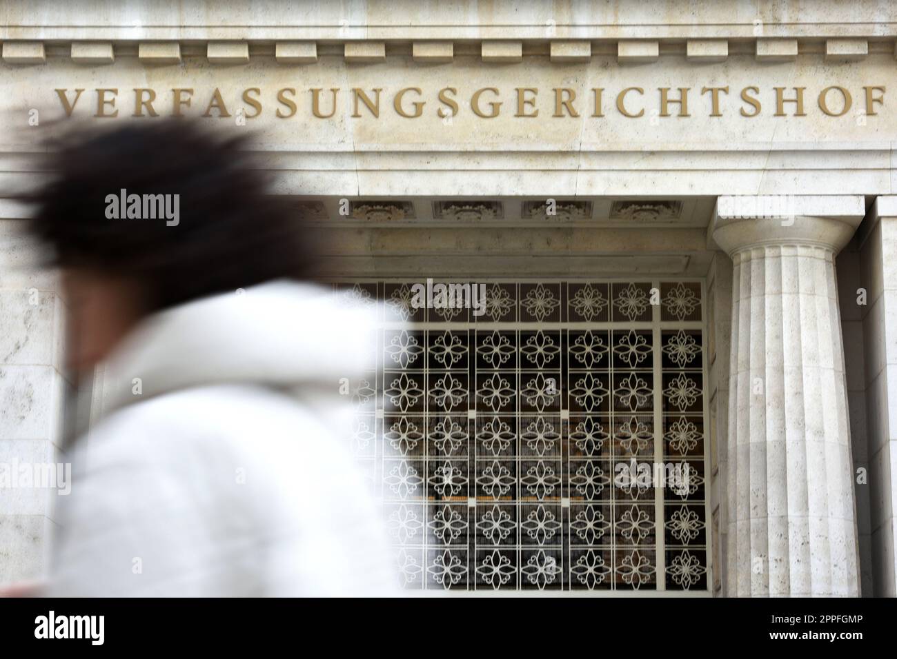 Ã–sterreichischer Verfassungsgerichtshof auf der Freyung a Wien - Corte costituzionale austriaca sulla Freyung a Vienna Foto Stock