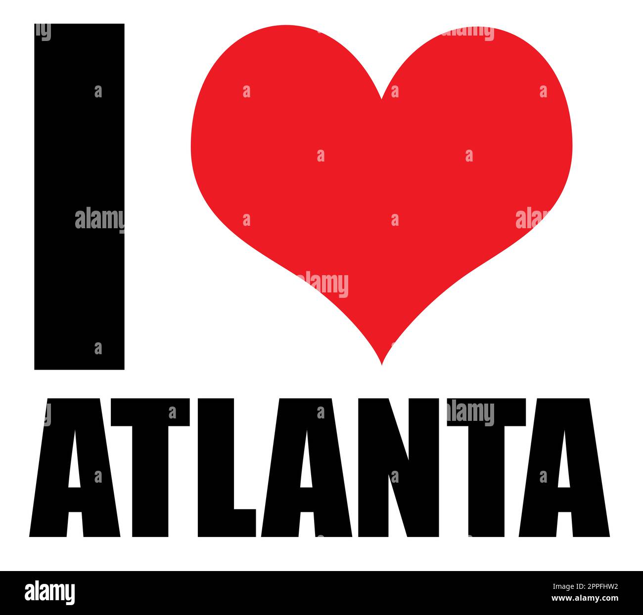 Adoro il design cittadino bianco Foto Stock